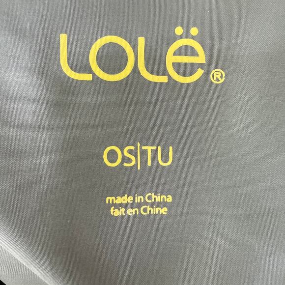 LOLE Olive Green Drawcord Waist Partial Zip Pullover Packable Rain Jacket OS - Picture 8 of 10